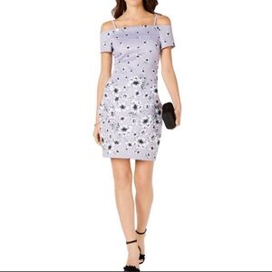 Guess Lavender Sheath Dress Sleeveless Cocktail